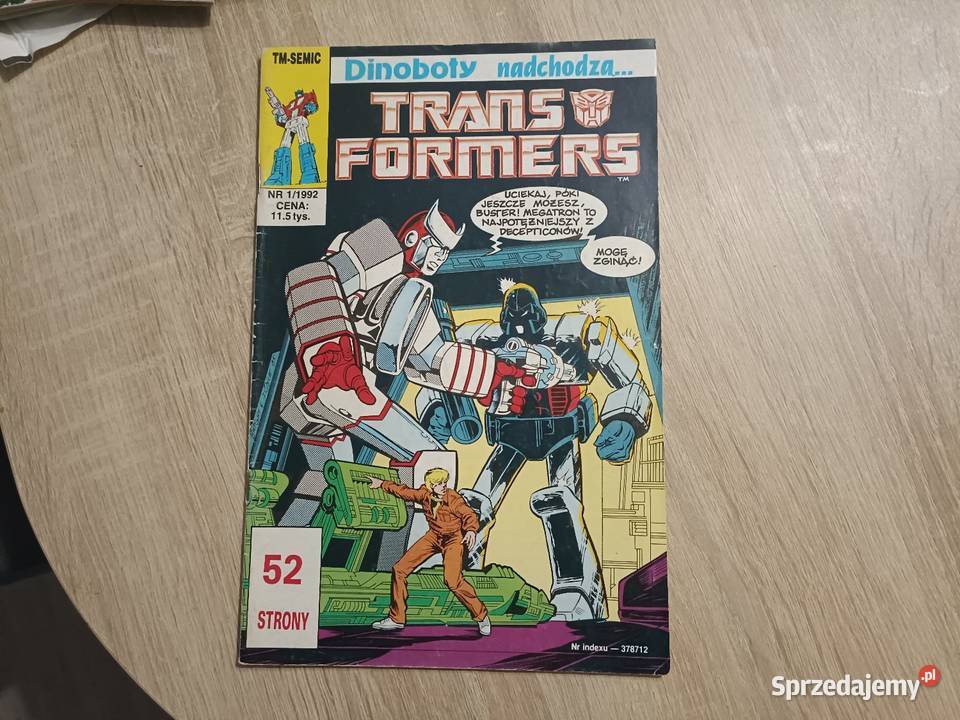 Komiks Transformers 11992 TmSemic pomorskie Kwidzyn