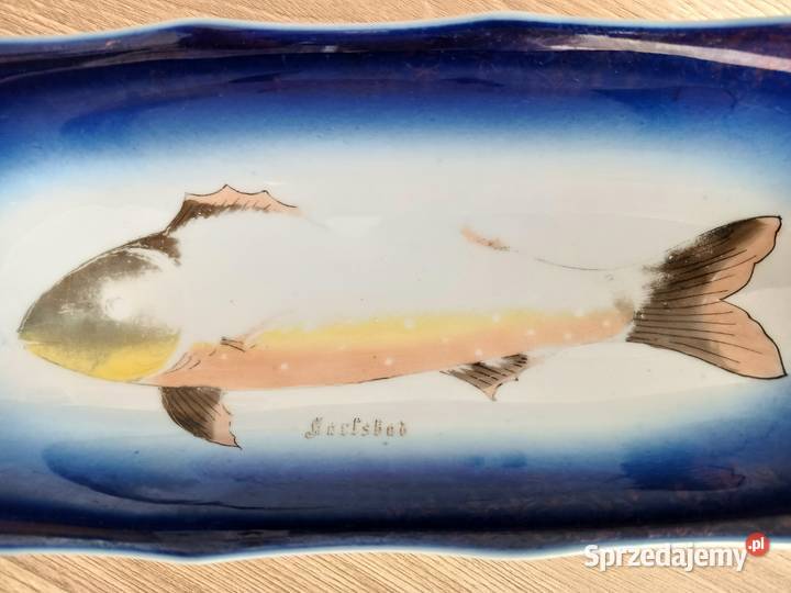 Ręcznie malowany porcelanowy półmisek do sprzedam
