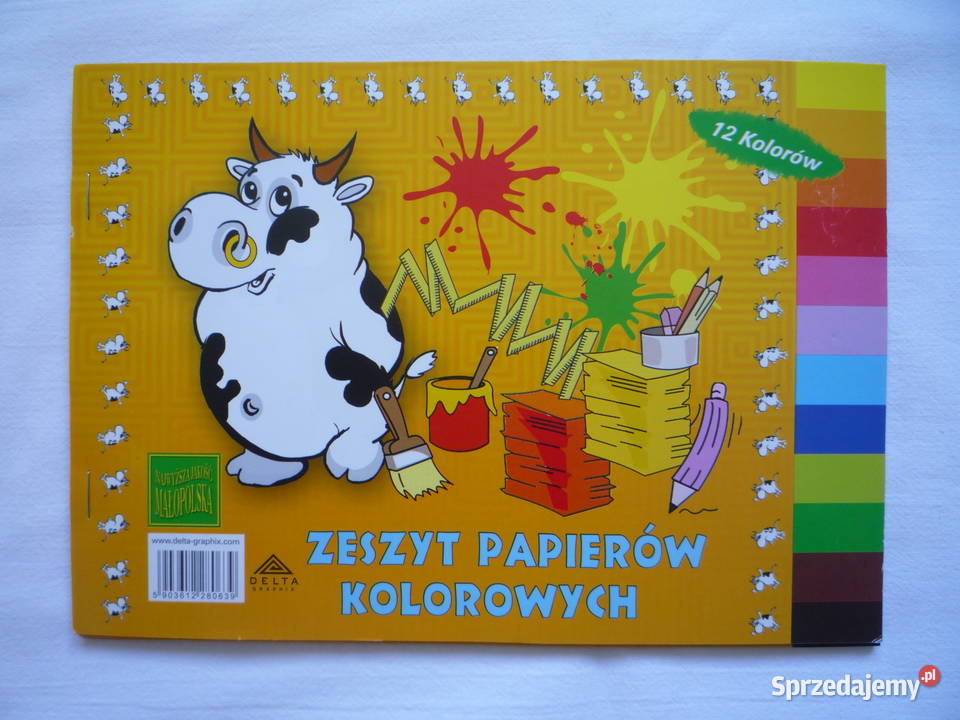 Papier kolorowy Wycinanki Format A5 Artykuły szkolne Szczecin