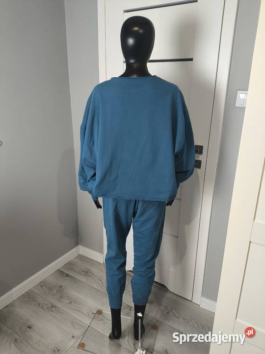 Dres damski komplet dresowy Made In Italy niebieski