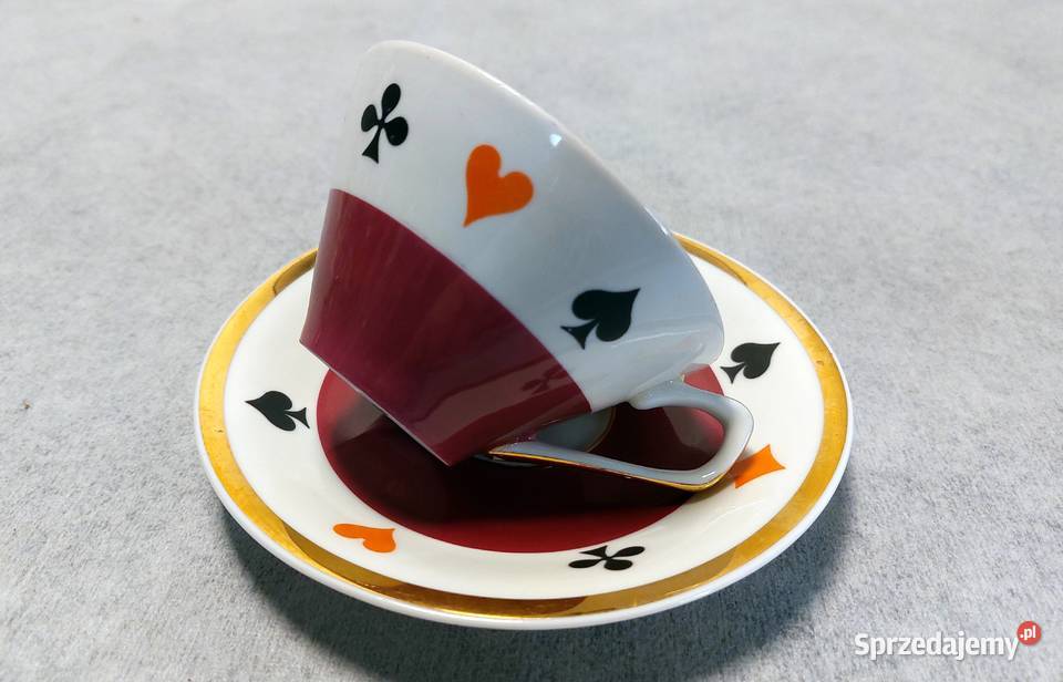 CHODZIEŻ Filiżanka THE CARDS Duet brydżowy zachodniopomorskie Dobrzany