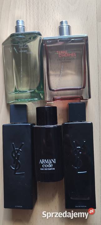 Giorgio Armani YSL Hermes flakony refill z