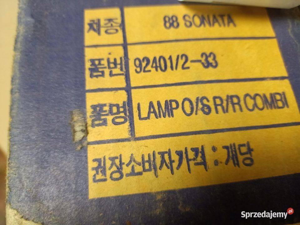 LAMPA TYŁ TYLNA PRAWA HYUNDAI SONATA 19911993 osobowe Skarżysko-Kamienna