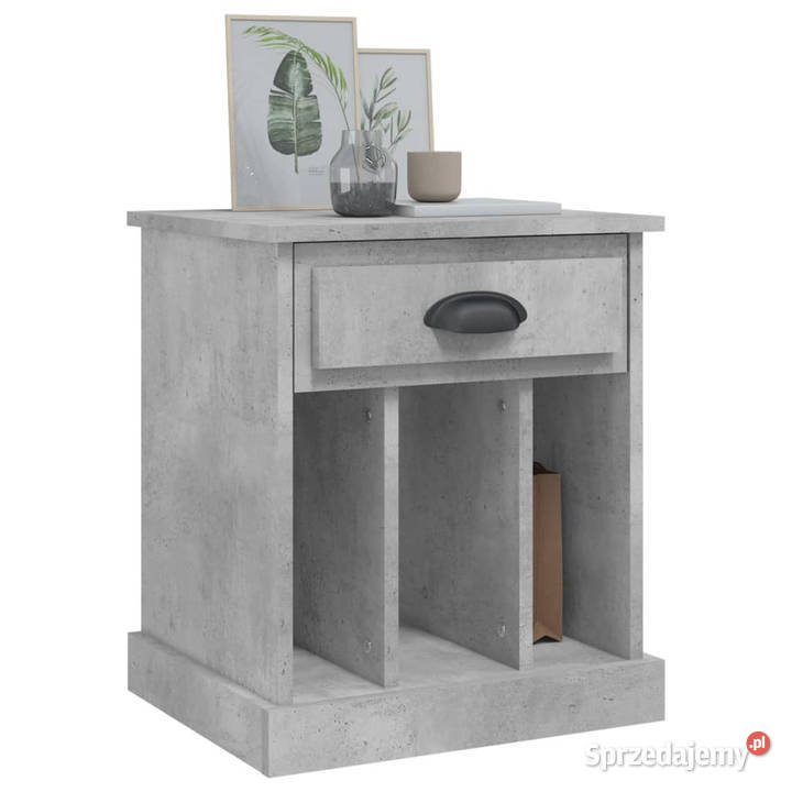 Szafka nocna szarość betonu 43x36x50 WM816352 Nocne sprzedam