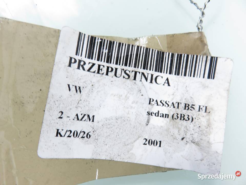 PRZEPUSTNICA VW PASSAT B5 20 06B133062L Przepustnice