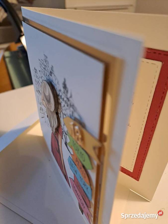Kartka 3D z okazji 18 urodzin w kopercie Rękodzieło Strzebiń