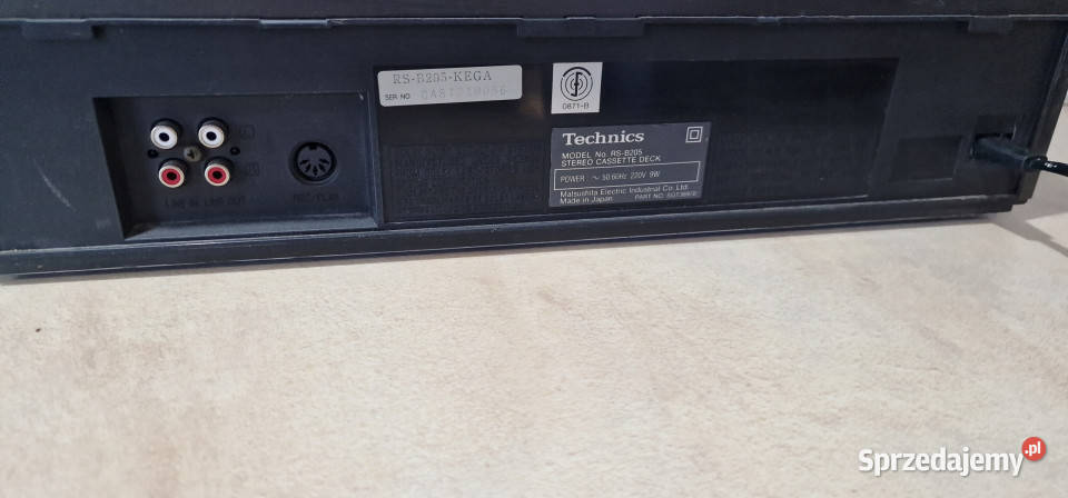 Magnetofon Technics RS205 Casette deck wielkopolskie Międzychód