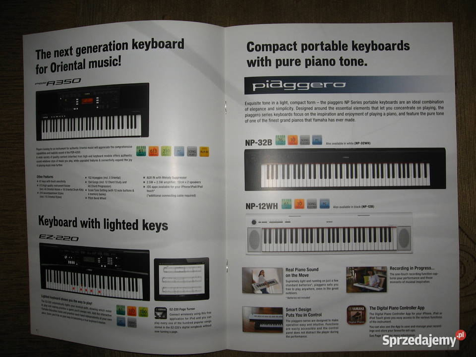 Yamaha Digital Keyboards 2017 catalog katalog Yamaha
