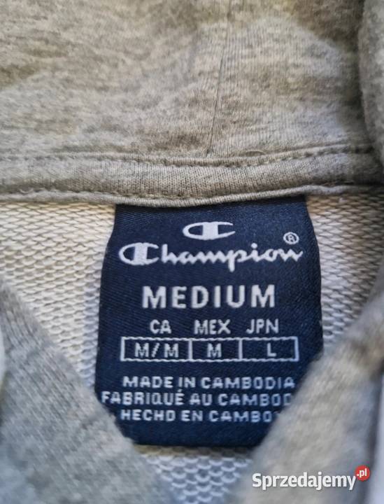 Champion Bluza z Kapturem kangurka M Szara Duże małopolskie Kraków