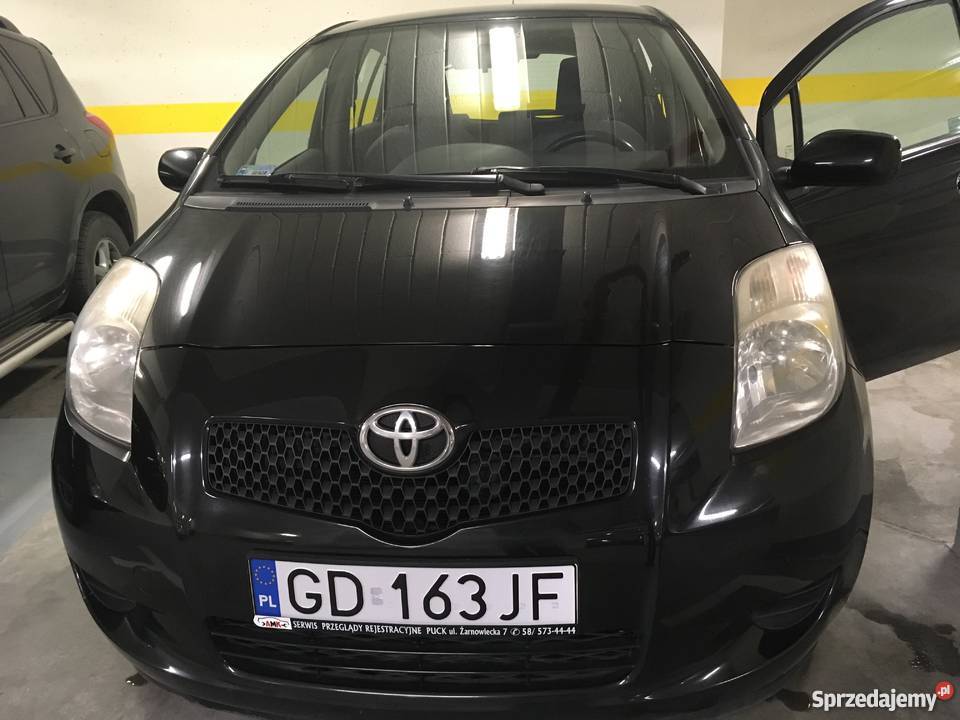 Toyota Yaris II IX 2006 Wersja SOL czarny Gdańsk