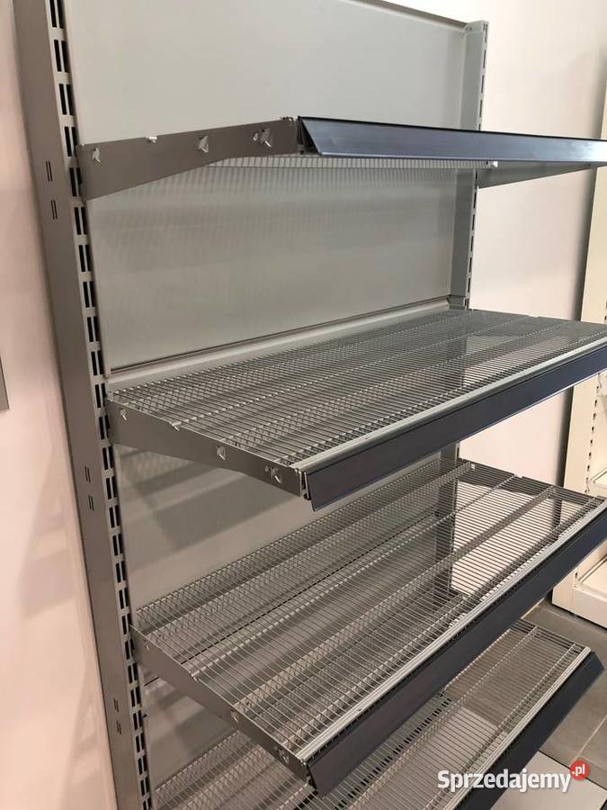 Regał sklepowy metalowy przyścienny siatkowy Ostrołęka sprzedam