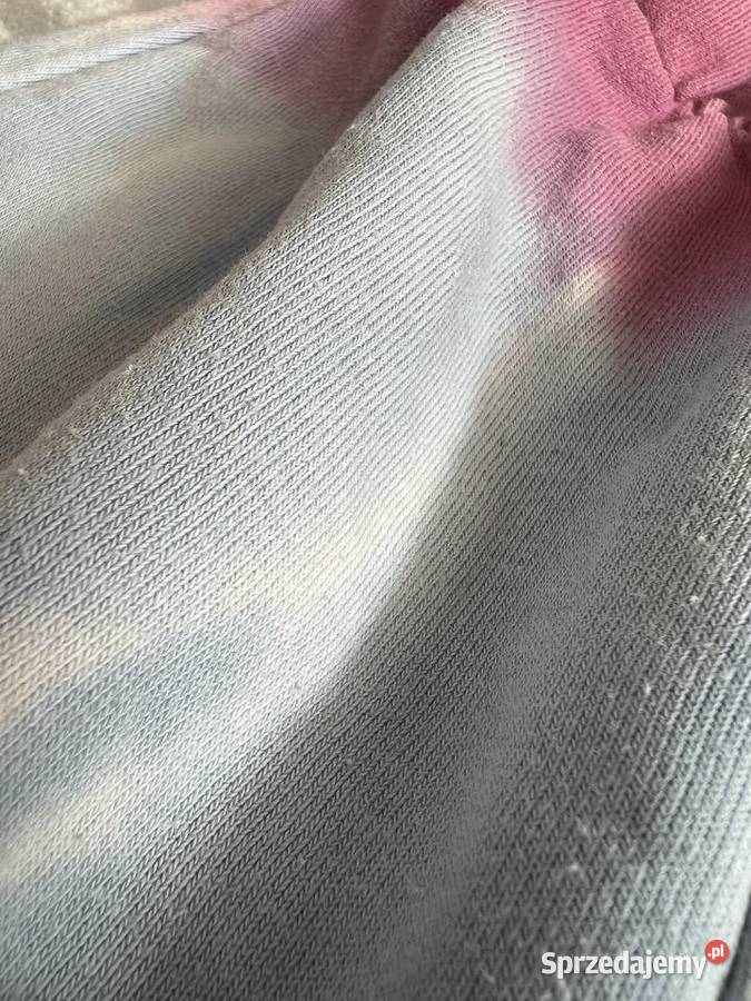 Zestaw dresowy dres dres bluza tie dye Bershka żółty/złoty Jasło