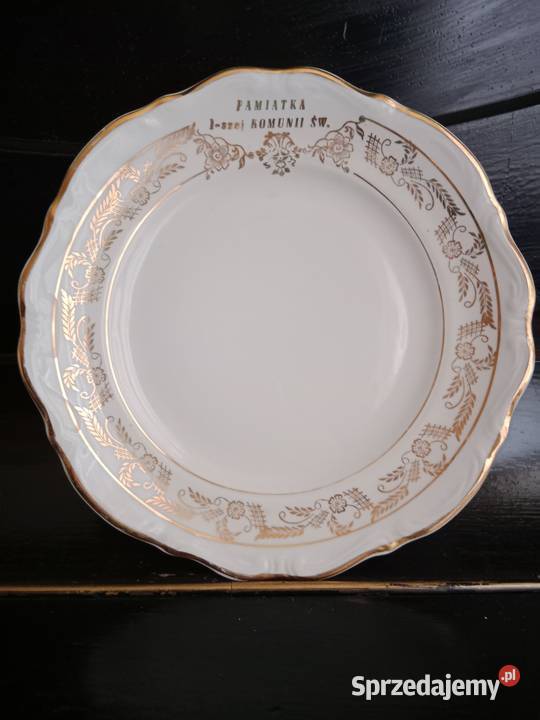 Porcelana Bogucice Zestaw Pamiątka I Komunii Św śląskie Ruda Śląska