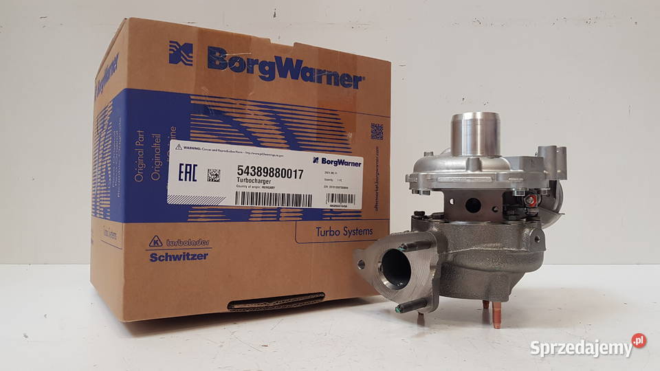 Nowa turbosprężarka BorgWarner KKK 54389880017 osobowe