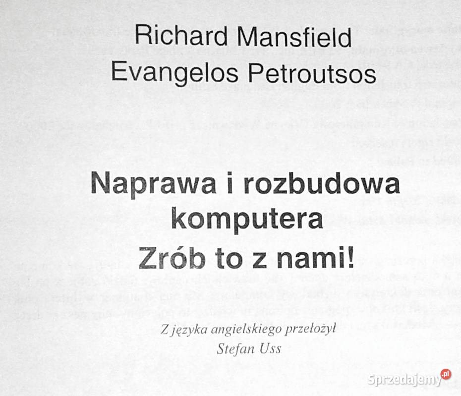 Naprawa i rozbudowa komputera Mansfield Richard lubelskie