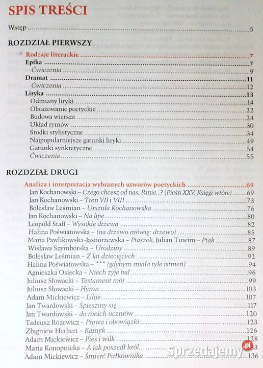 analizować i interpretować wiersze Grażyna Chełm