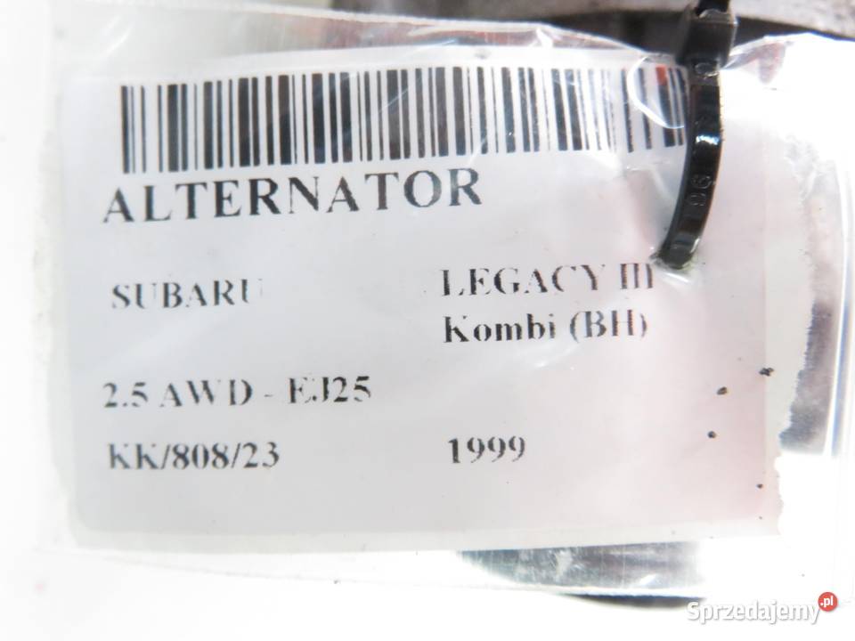 ALTERNATOR SUBARU LEGACY III 25 AWD A2T37391