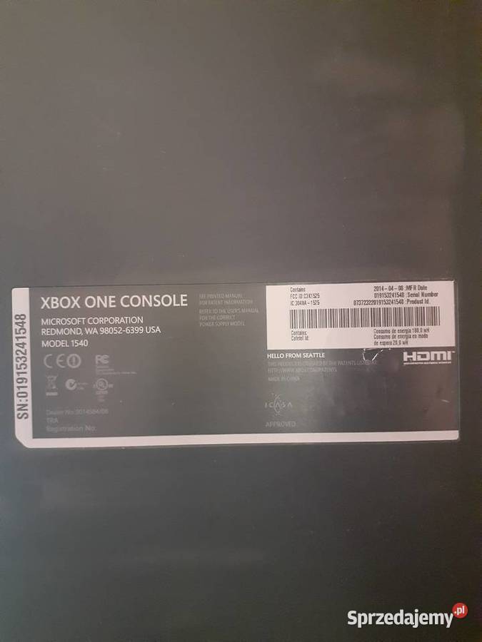 KONSOLA XBOX ONE Konsole i automaty Bidziny