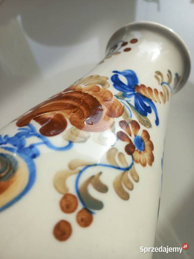Wazon fajans Włocławek ptak Toruń