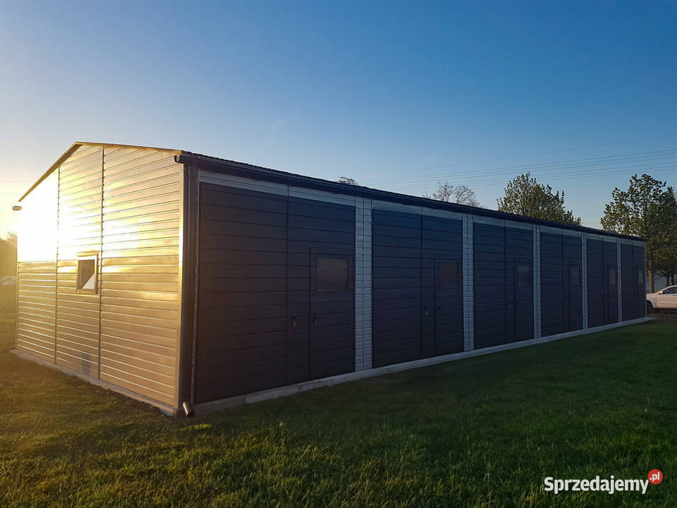 Blaszana hala 217m srebrnyciemny grafit matowy sprzedam