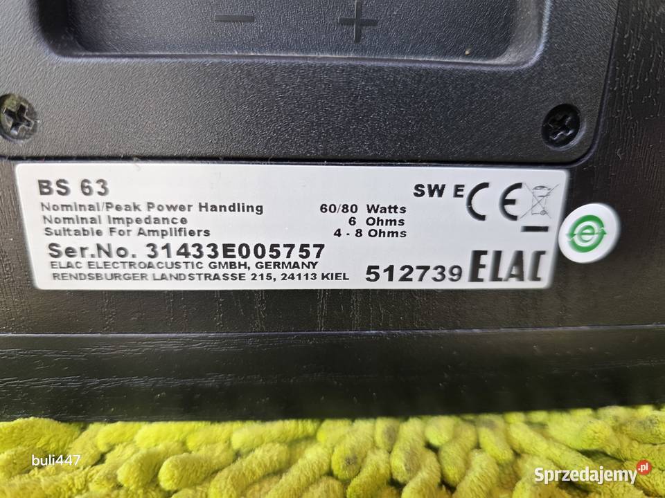 elac bs63 kolumny Chełm Śląski