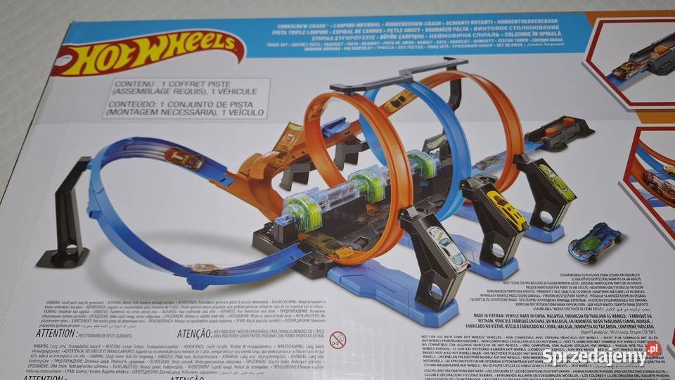 Hot Wheels pętla grozy zestaw kaskaderski garaż Czeladź