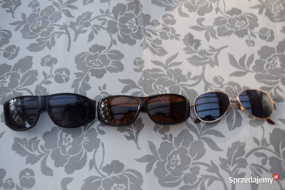 Trzy Pary Okularów Słonecznych Okazja Olsztyn Uniseks