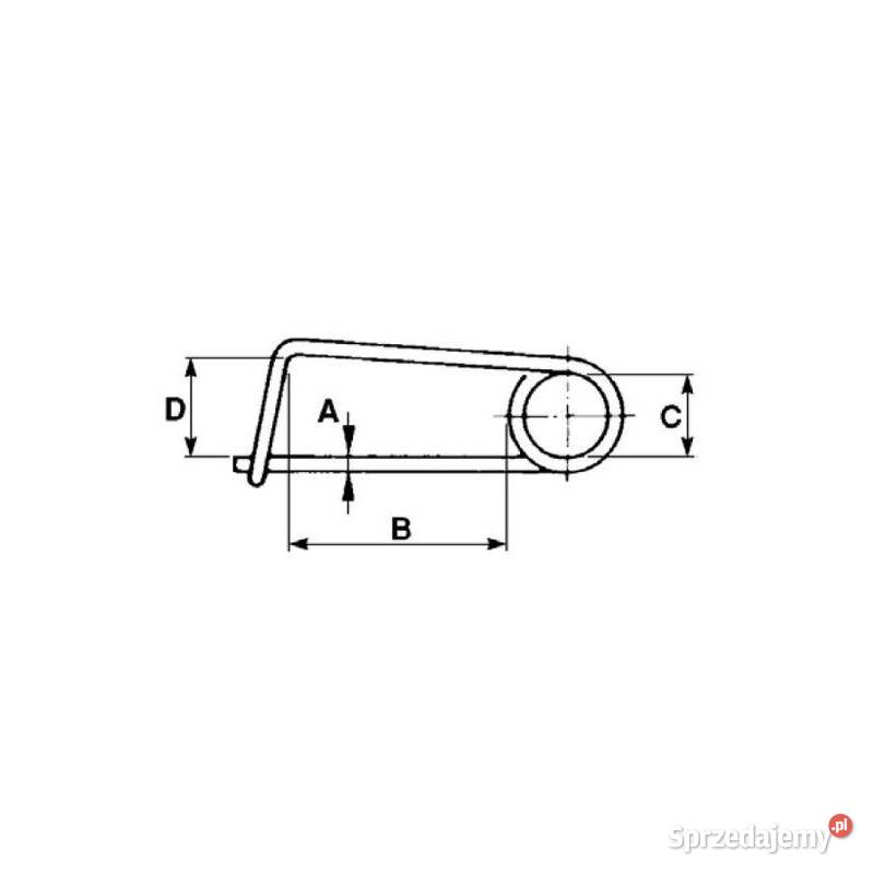 Zawleczka z blokadą 4X100MM 00107