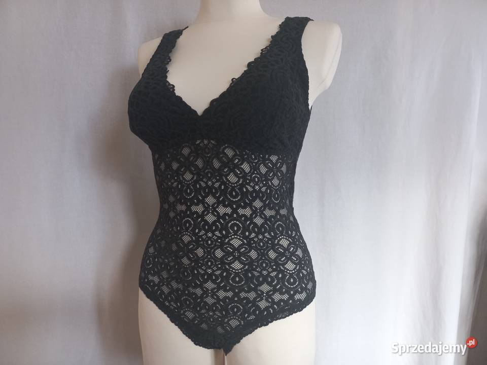 Body czarne Bluzka r 3638 ażur NOWE Białystok sprzedam
