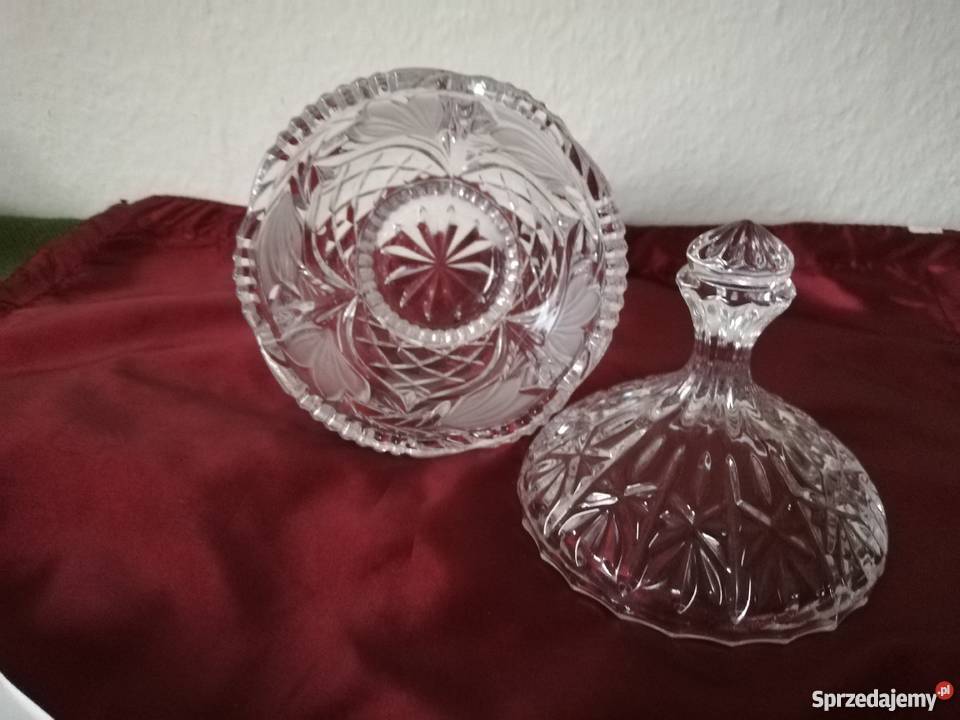 Bomboniera cukiernica kryształowa Ropa