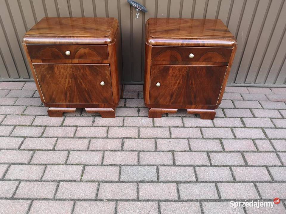 Stoliki Szafki Nocne Art Deco Stare Antyk Swarzędz