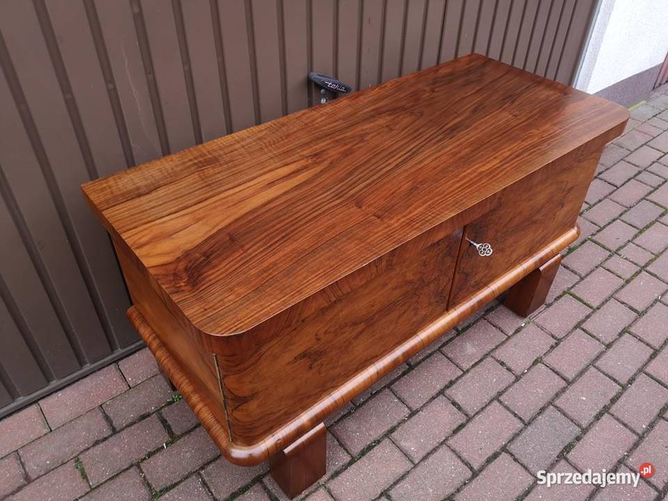 Komoda ARTDECO RTV Niska Orzech Stara Antyk