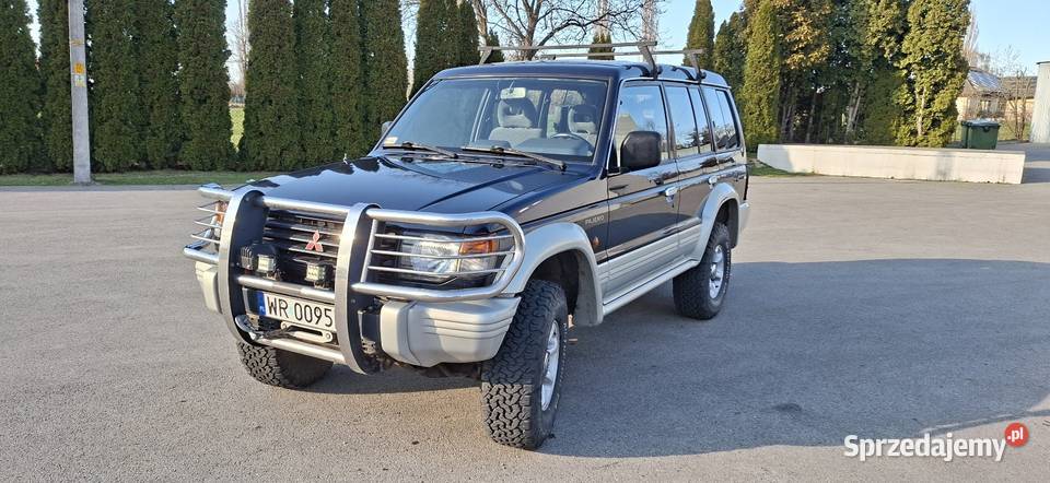 Mitsubishi Pajero 25 TD lift wyciągarka stan db elektryczne lusterka śląskie Bielsko-Biała