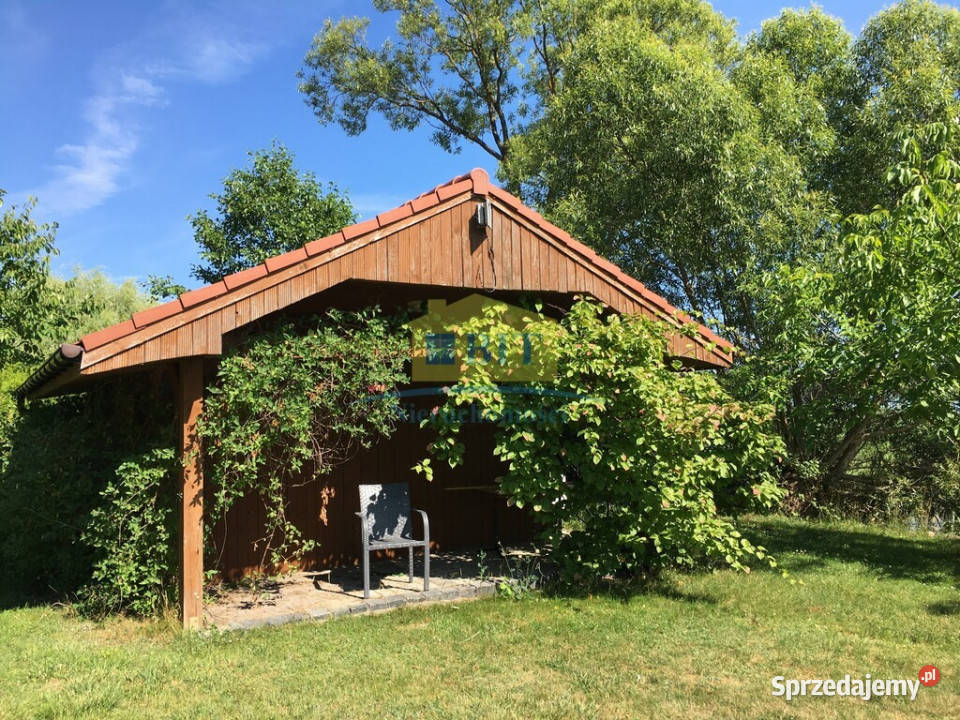 Wyjątkowa willa jeziorem własna marina cegła Piława