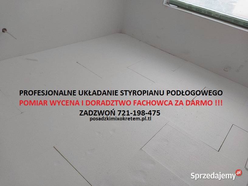 STYROPIAN pod wylewki izolacje ocieplenia podłóg Warszawa usługi budowlane