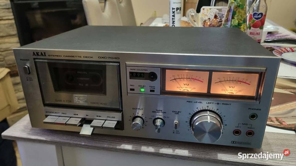 Magnetofon kasetowy Akai GXC704D 2Head Made in łódzkie Warta sprzedam