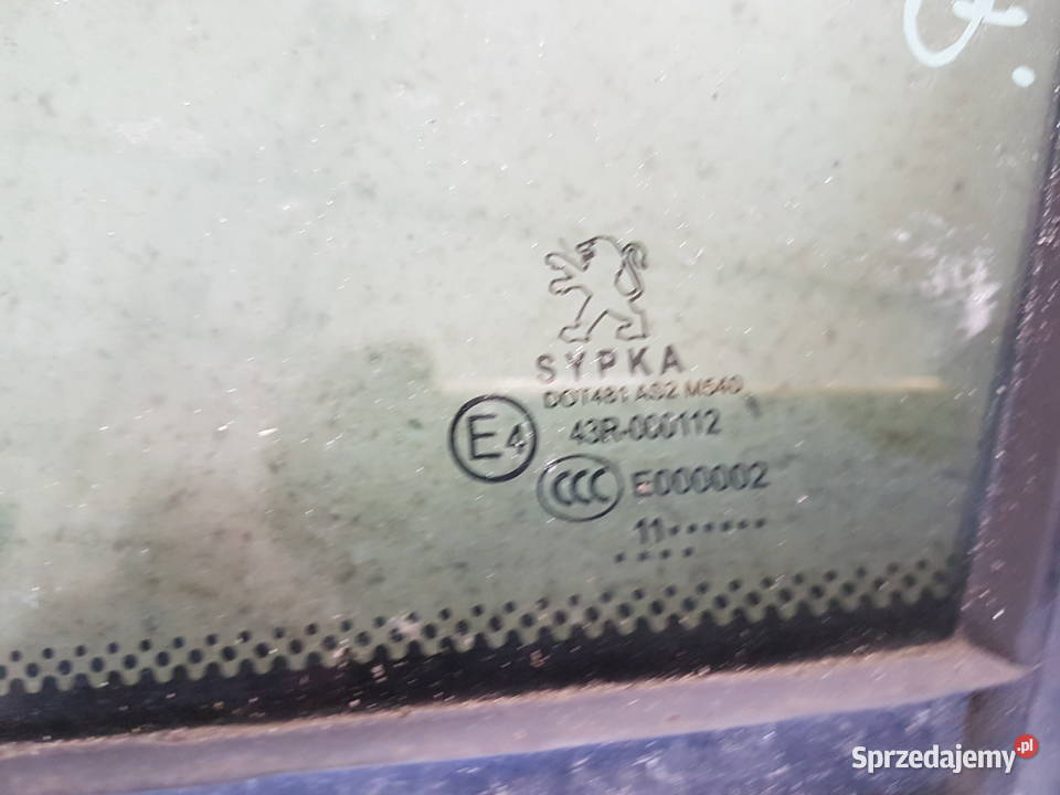 PPEUGEOT 508 SZYBKA TROJKAT LEWY DRZWI PRZOD osobowe Turek sprzedam