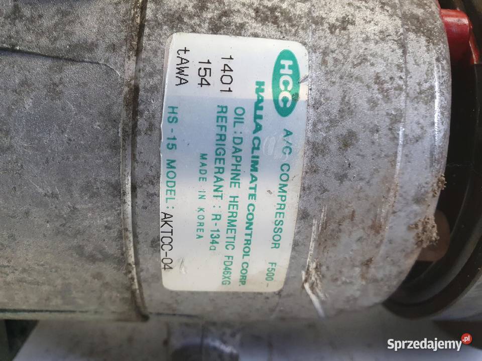 SPRĘŻARKA KLIMATYZACJI Hyundai Accent 15 CRDI osobowe lubelskie Chełm sprzedam