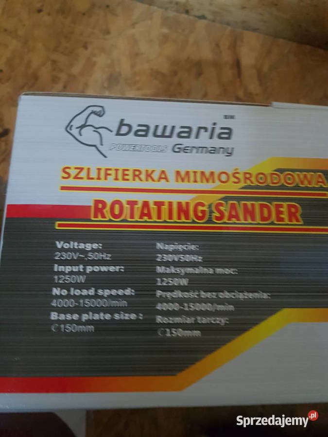 Szlifierka mimośrodowa Bawaria 1250W tarcza 150