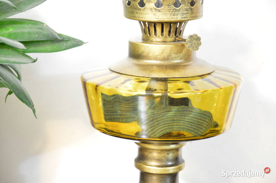 piękna szklana LAMPA NAFTOWA b stara Jastrzębie-Zdrój sprzedam
