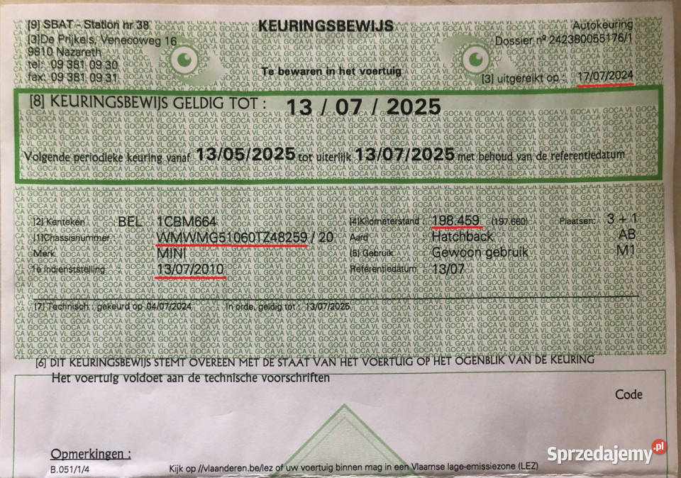 Mini ONE 16d Serwis Klimatyzacja Udokumentowany Hrubieszów