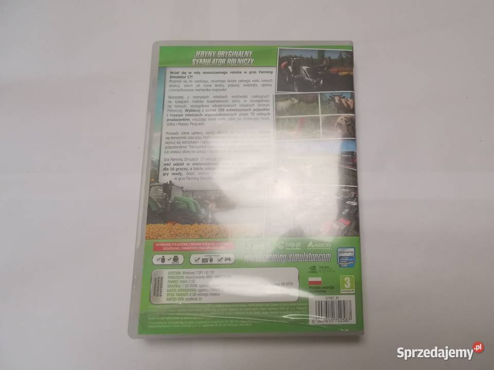 Farming Simulator 17 2017 PC Pudełko Box mapa Komputerowe PC Inczew sprzedam