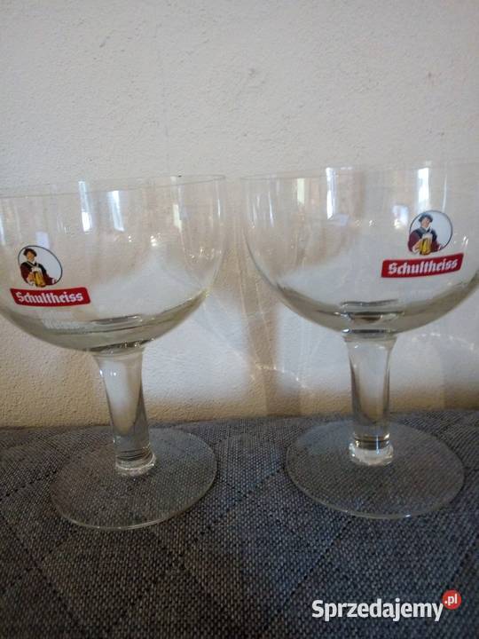 Piękne kielichy do piwa Schultheiss Berliner Porcelana i szkło Częstochowa