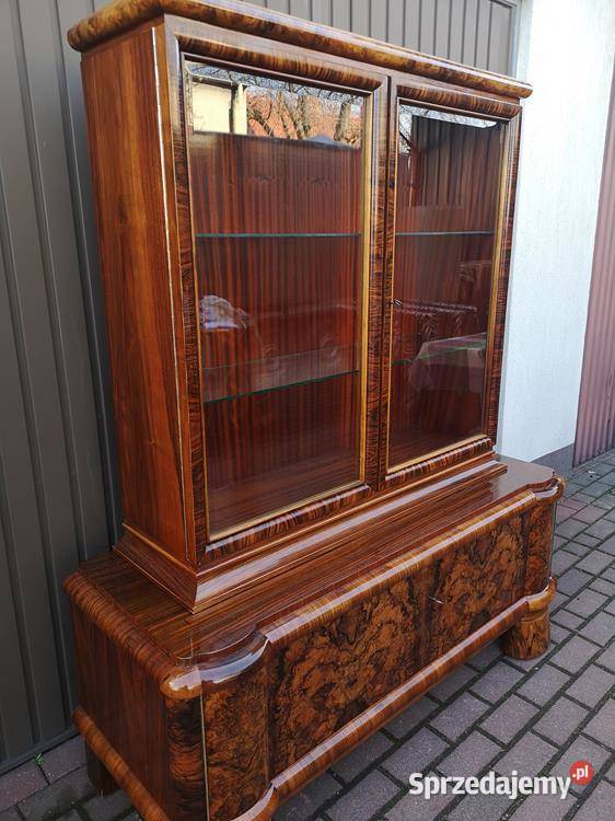 Witryna ARTDECO Politura Orzech Stara Antyk