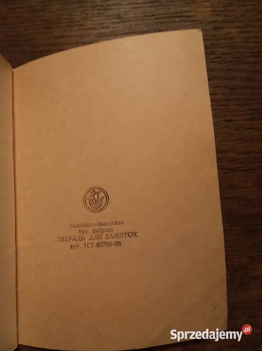 Zeszyt czerwony ZSRR mazowieckie Warszawa