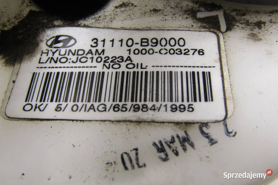 POMPA PALIWA PŁYWAK 10 MPI HYUNDAI i10 II