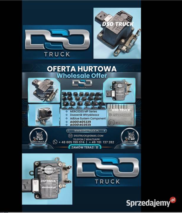 Dozownik Adblue Mercedes Mp A0001405339 ciężarowe świętokrzyskie
