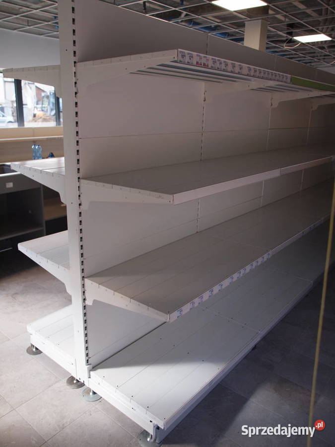 Regał regały Otto Kind gondola sklepowe białe Brzeziny