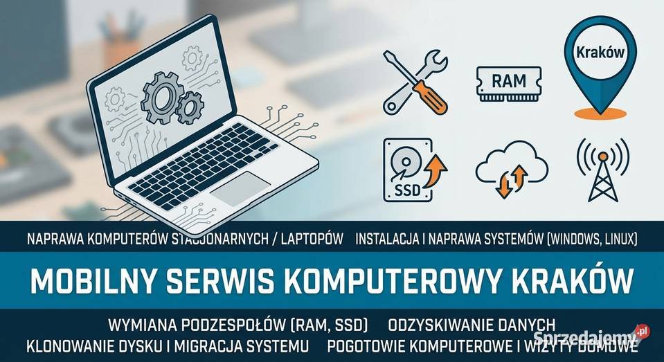 Mobilny Serwis PC 247 Kraków informatyka