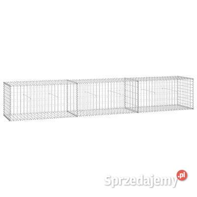 vidaXL Ściana gabionowa z pokrywami